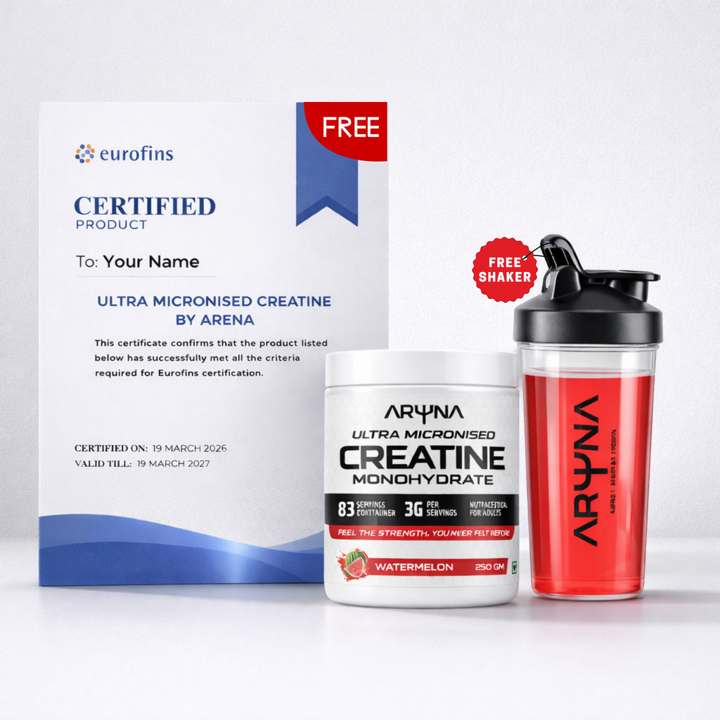 Ultra Micronised Creatine Monohydrate Watermelon with Free Shaker (250g,83 Servings)